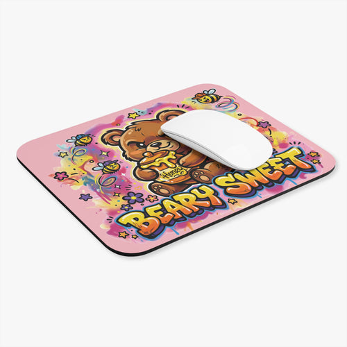 Beary Sweet Bear and Honey Mouse Pad