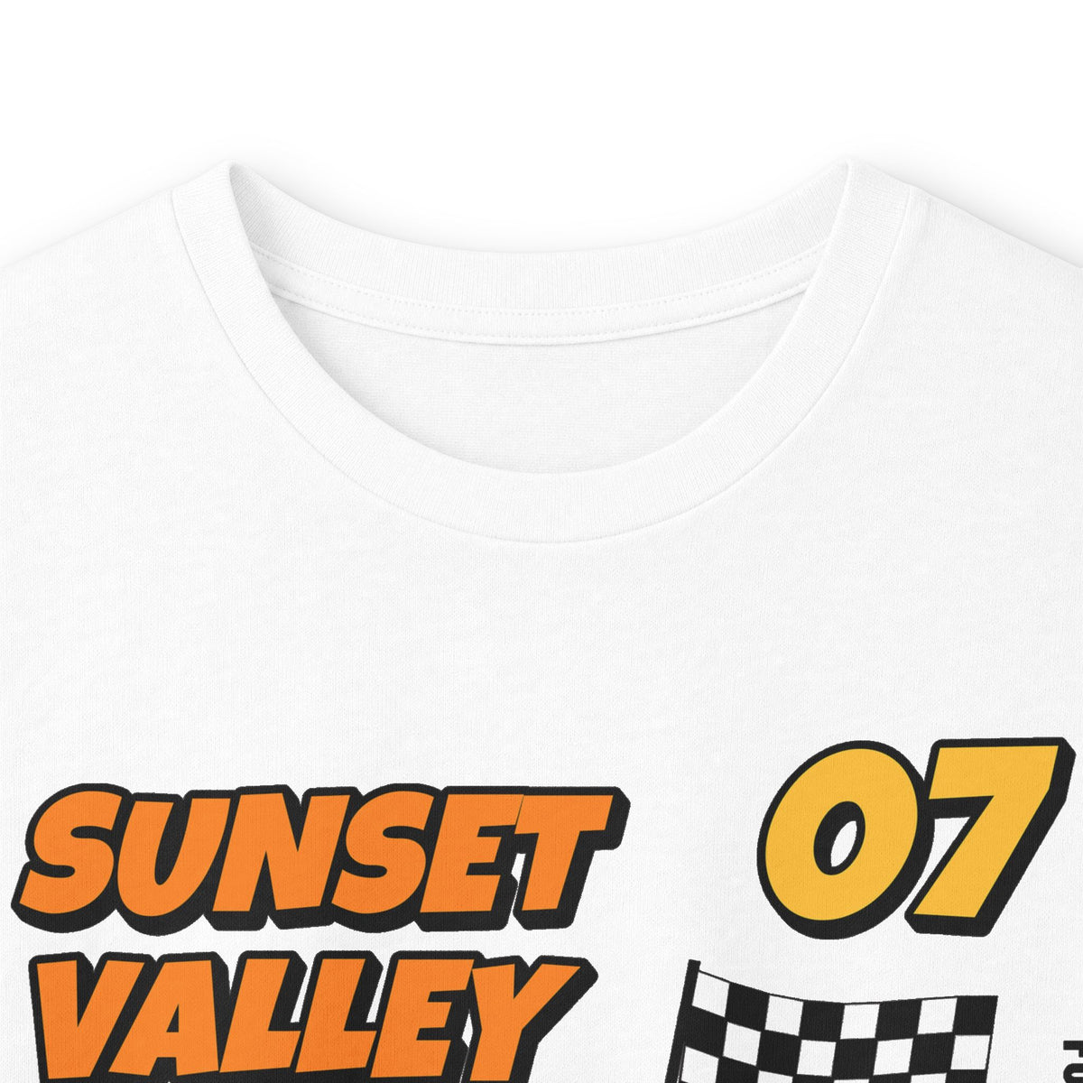 Sunset Valley 07 Vintage Race Car Long Sleeve Tee