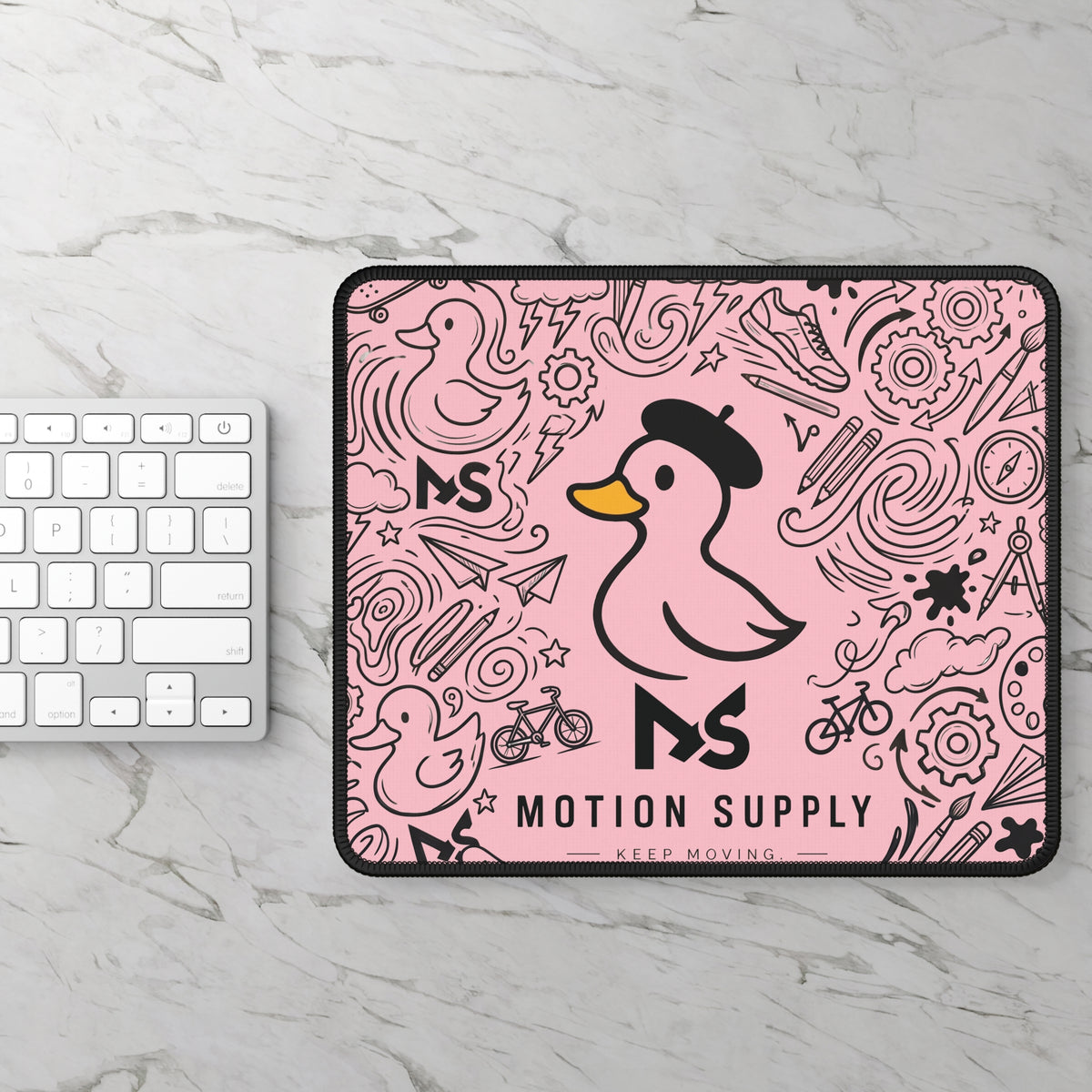 Motion Supply Pink Duck Gaming Mouse Pad