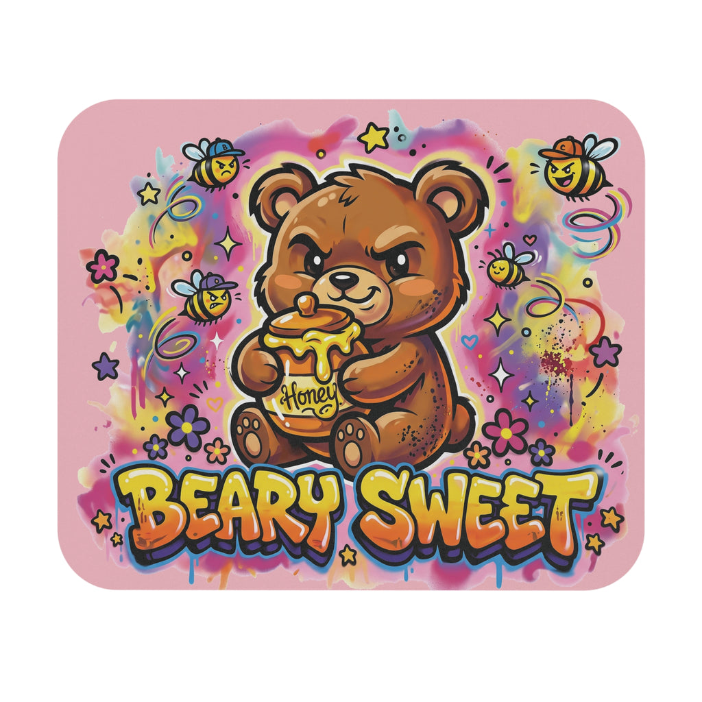 Beary Sweet Bear and Honey Mouse Pad