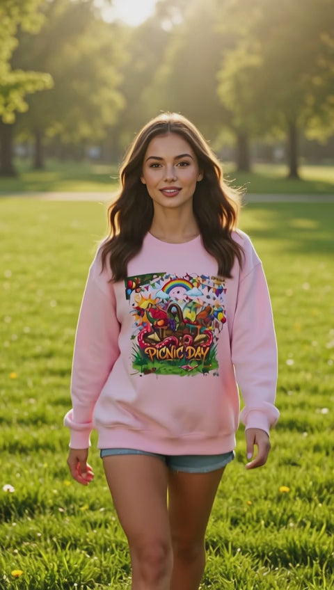 Picnic Day Rainbow Nature Sweatshirt